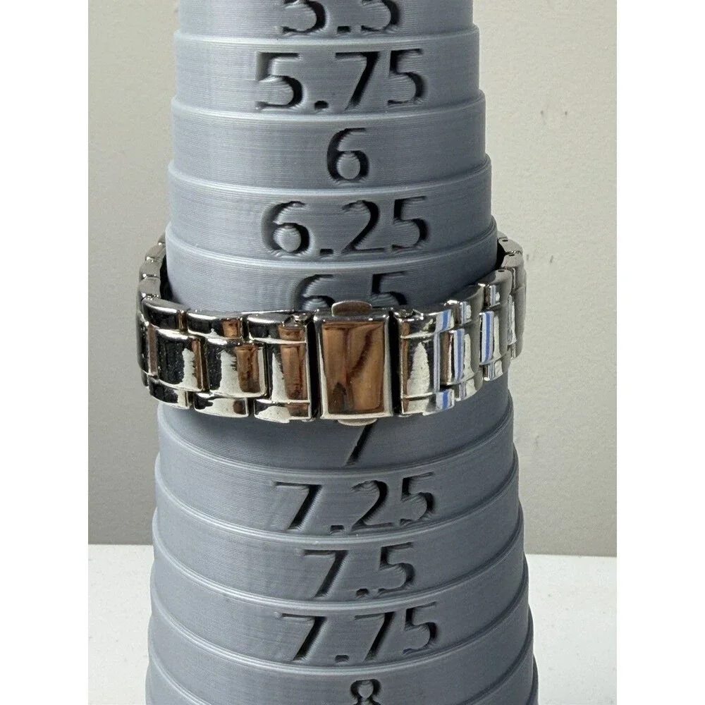 Style&co. Women’s Silver Tone Rhinestone Quartz Watch 35.5mm